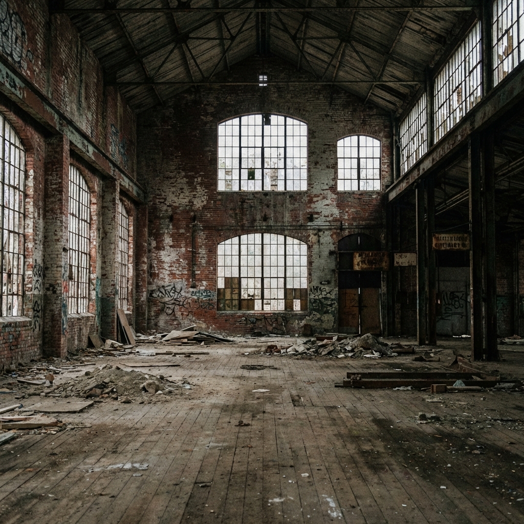 Old textile factory before loft conversion
